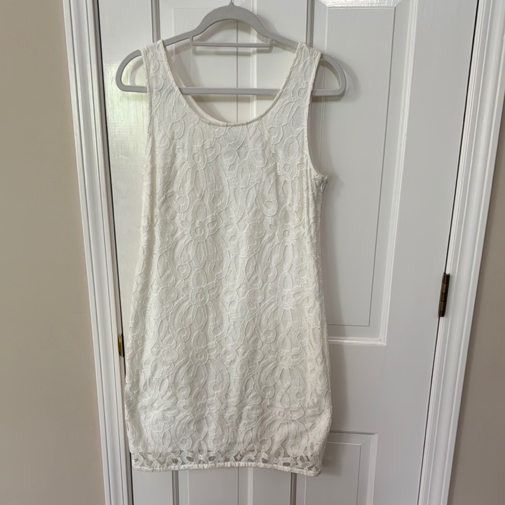 LOFT White Lace Dress